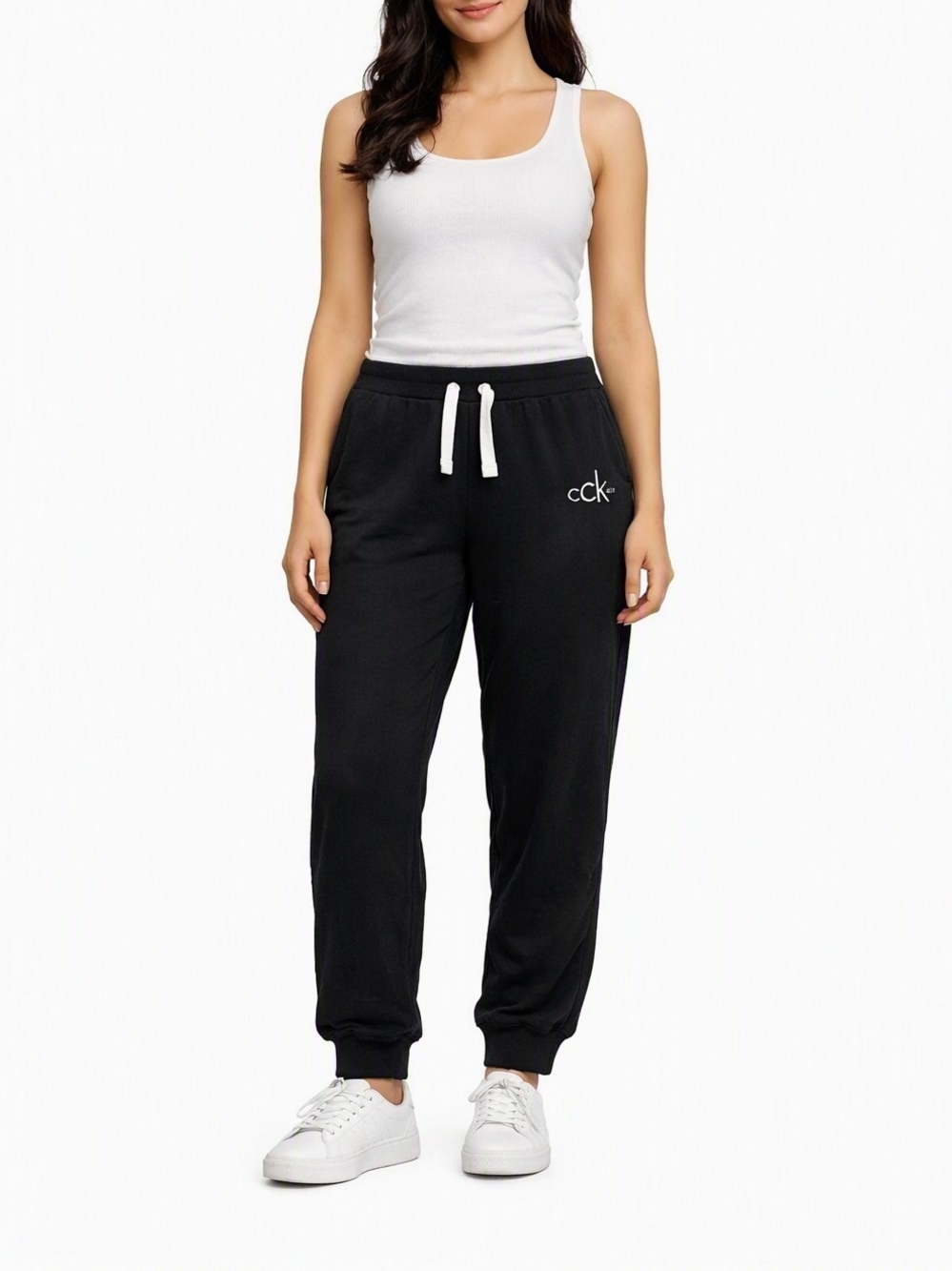 CHANEL Women's Black Drawstring Jogger Pants